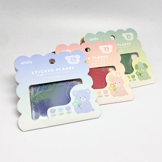 Bär, Hase, Hund Pastell - Aufkleber / Etiketten