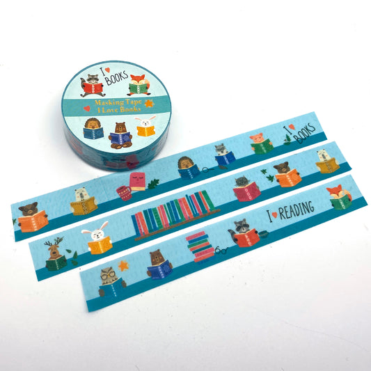 I Love  Books - Washi Tape / Masking Tape