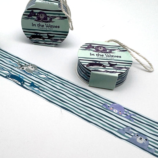 "In the Waves" - Washi Tape/Masking Tape
