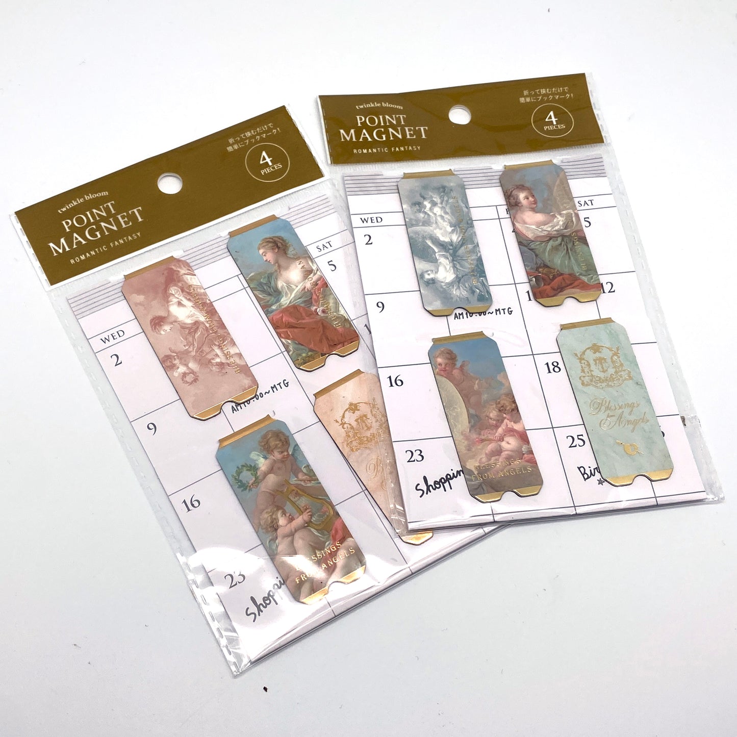 Romantic Fantasy - Magnetlesezeichen Bookmarks je 4 Stück