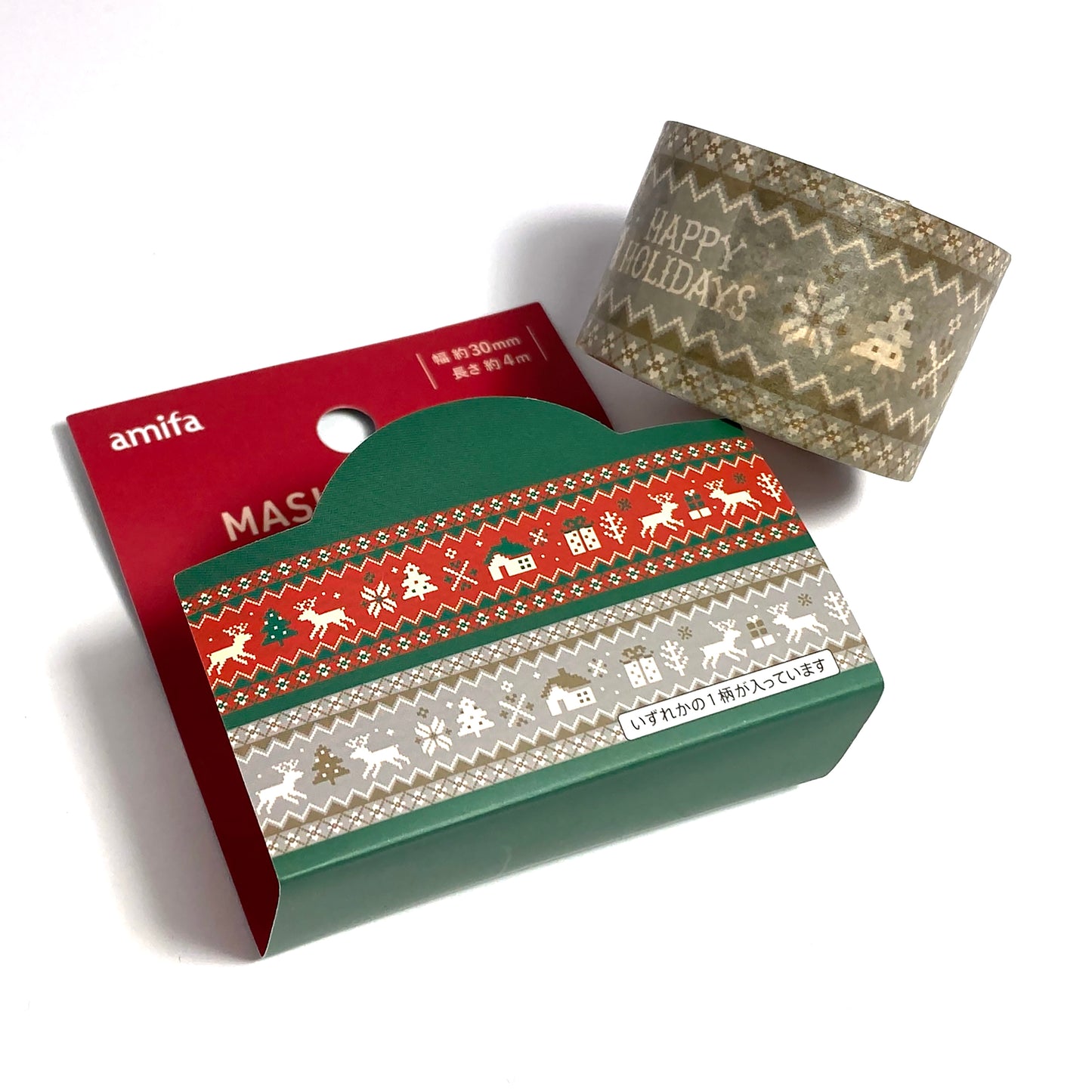 Skandinavisches Happy Holidays Tape 30mm x 4M