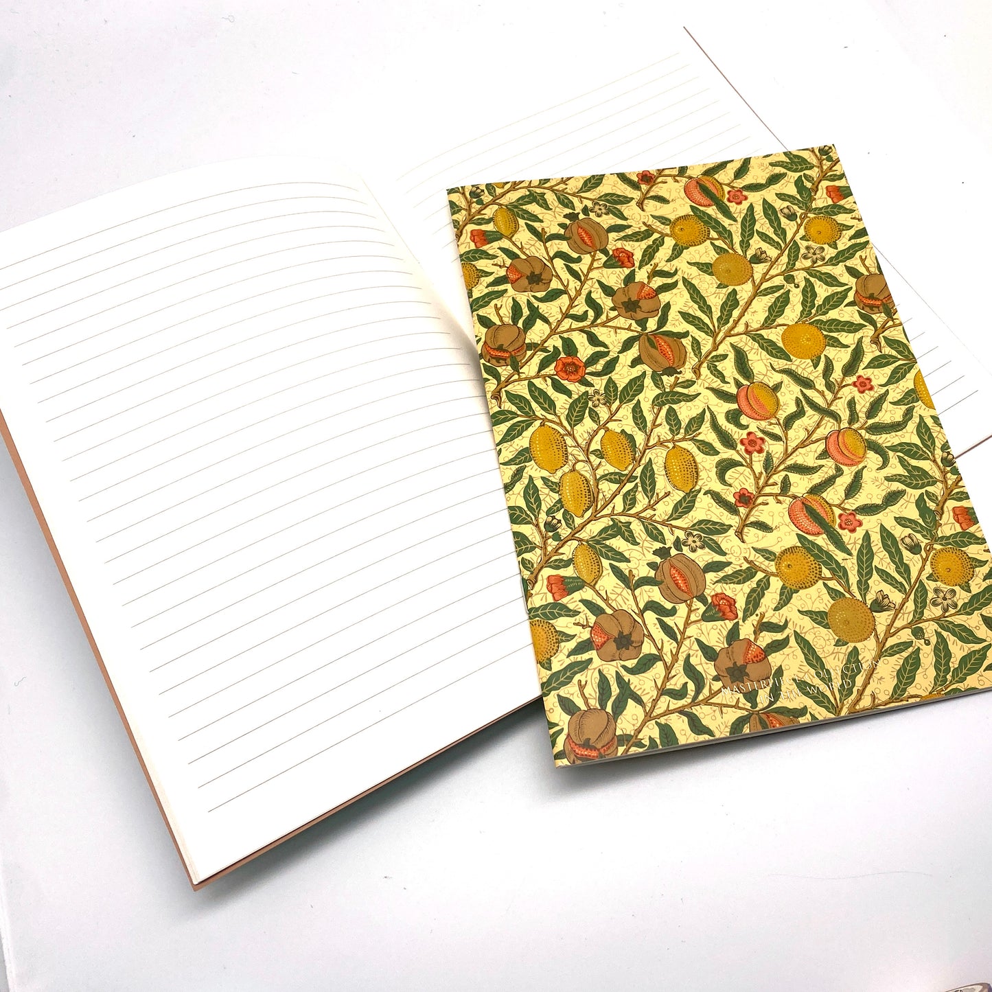 Notizheft A5 liniert - William Morris Muster