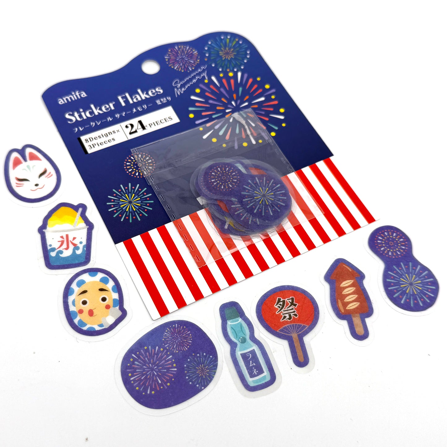 Sommer Erinnerungen - Washi Papier Sticker / Aufkleber
