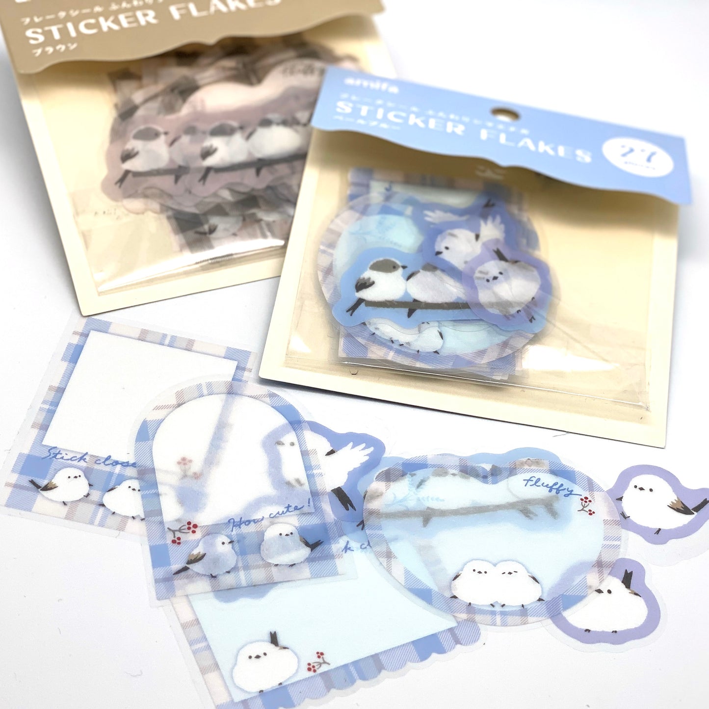 Vögel Washi Papier Sticker / Aufkleber