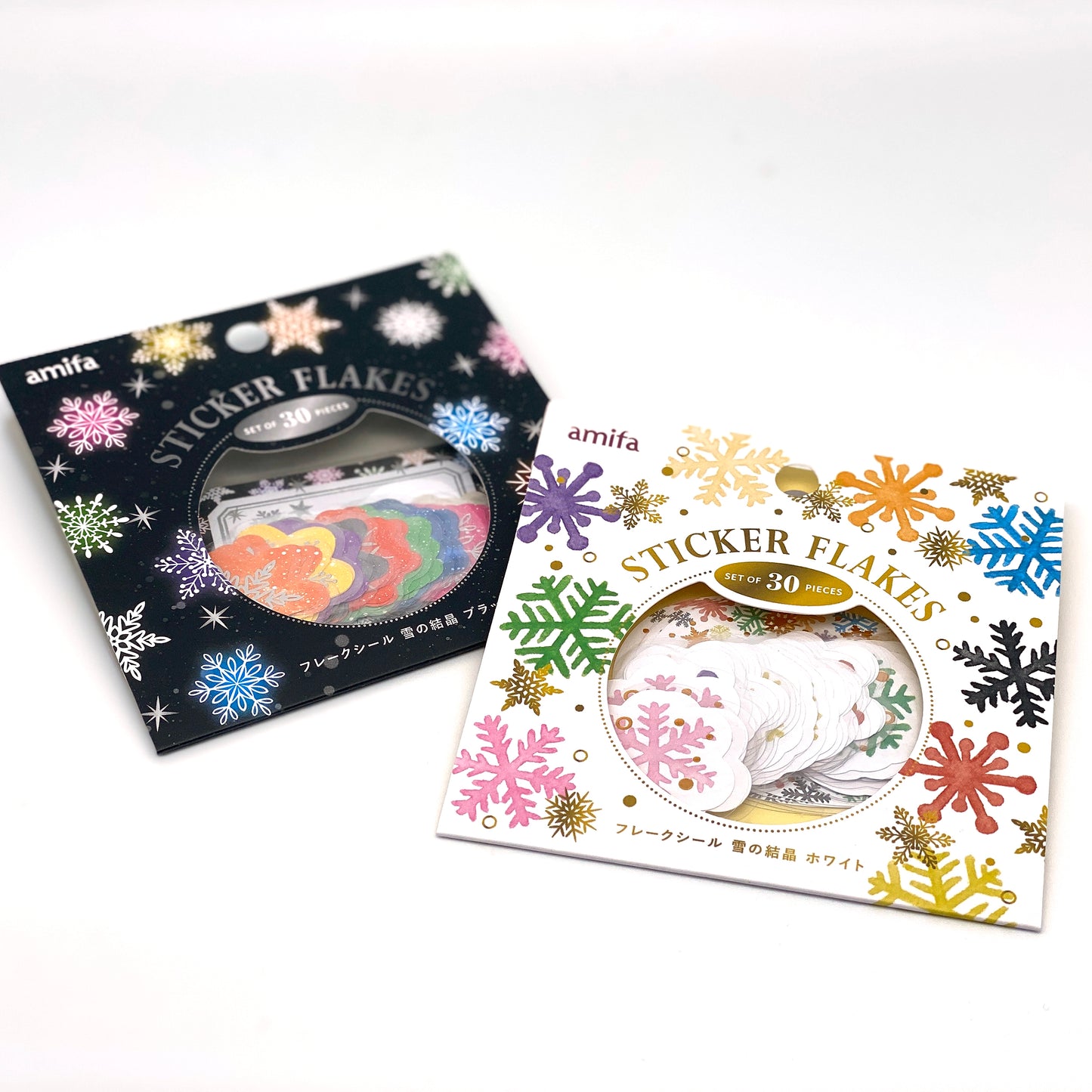 Schneeflocken./ Etiketten - Sticker, Aufkleber,