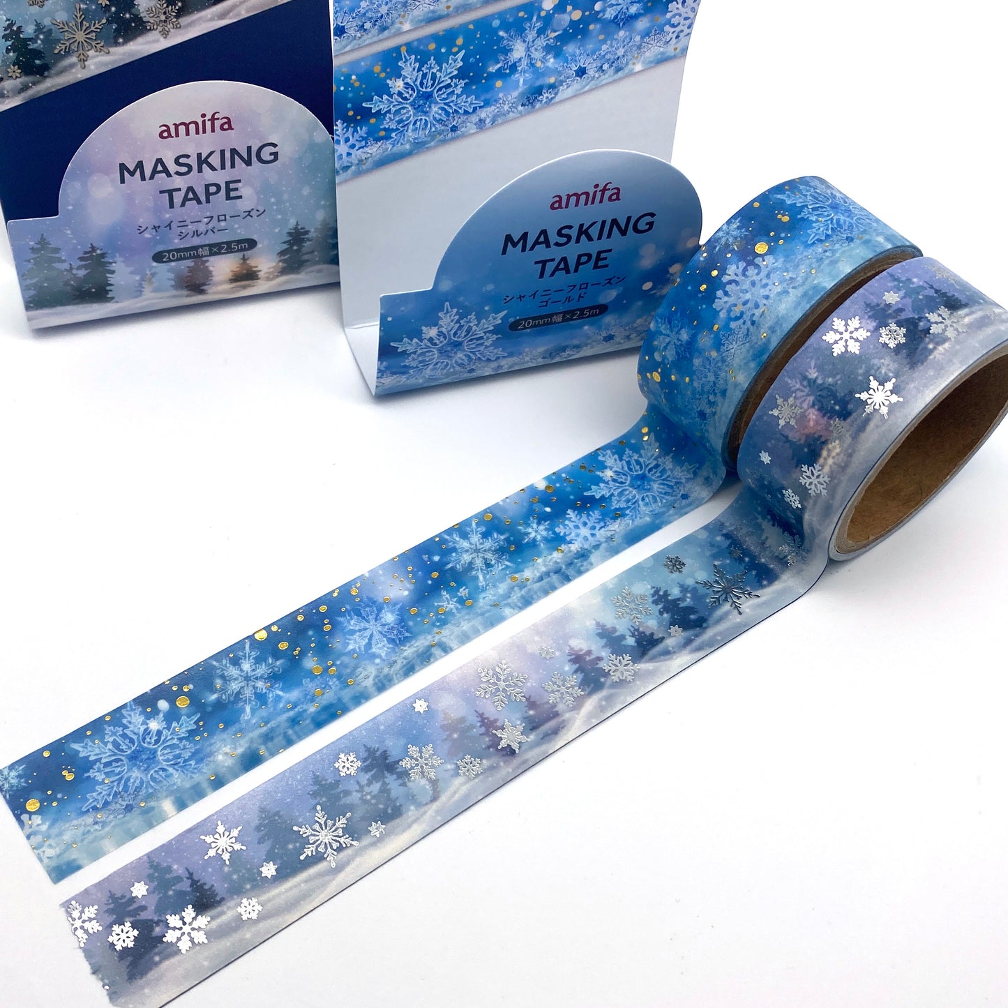 Winterlandschaft, Washi Tape/Masking Tape