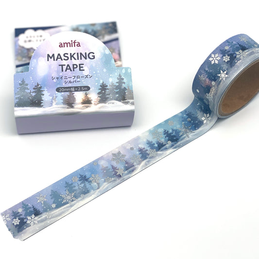 Winterlandschaft, Washi Tape/Masking Tape