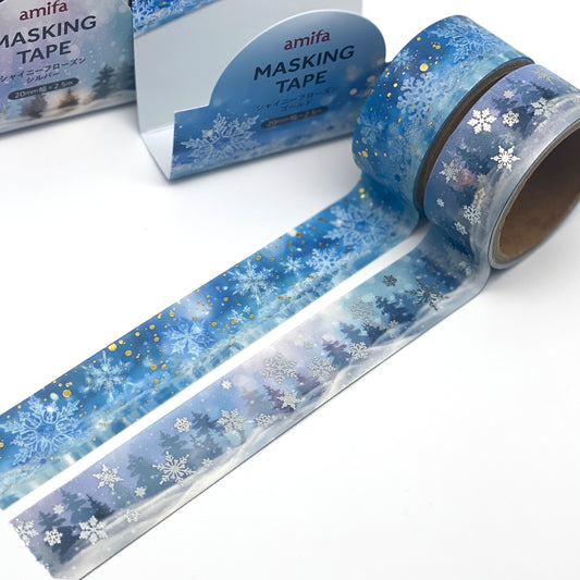Winterlandschaft, Washi Tape/Masking Tape
