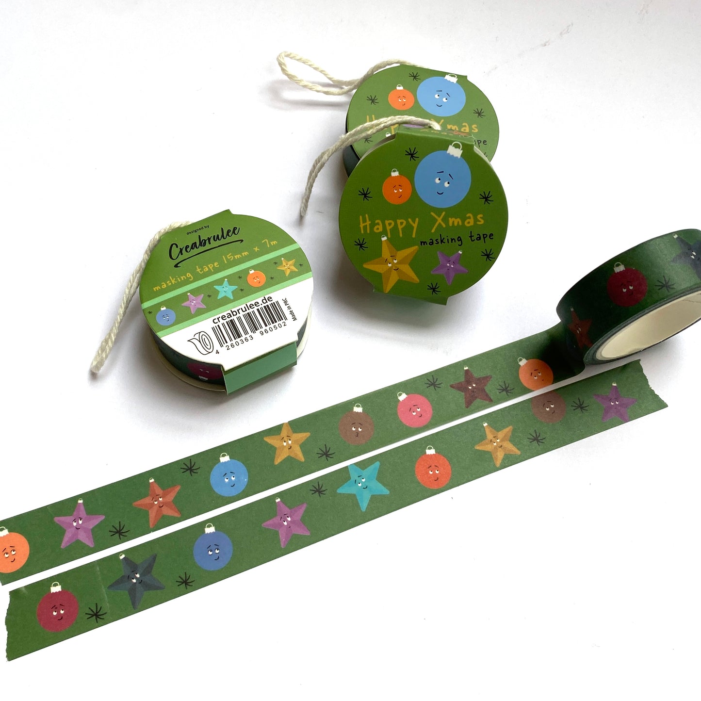 Happy Christmas - Washi Tape/Masking Tape 15mm (Kopie)