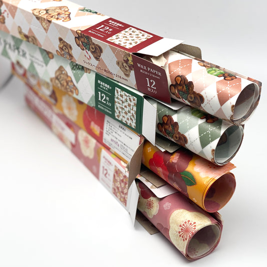 Wachhspapier Teddy / Blumenn