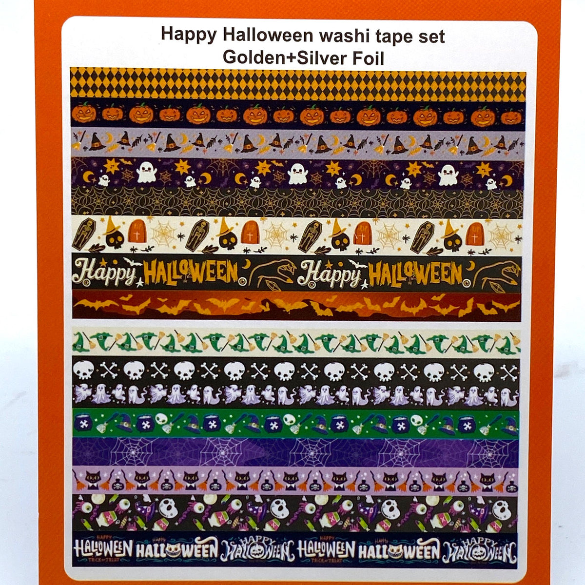 Halloween - 16er Set Washi Tape