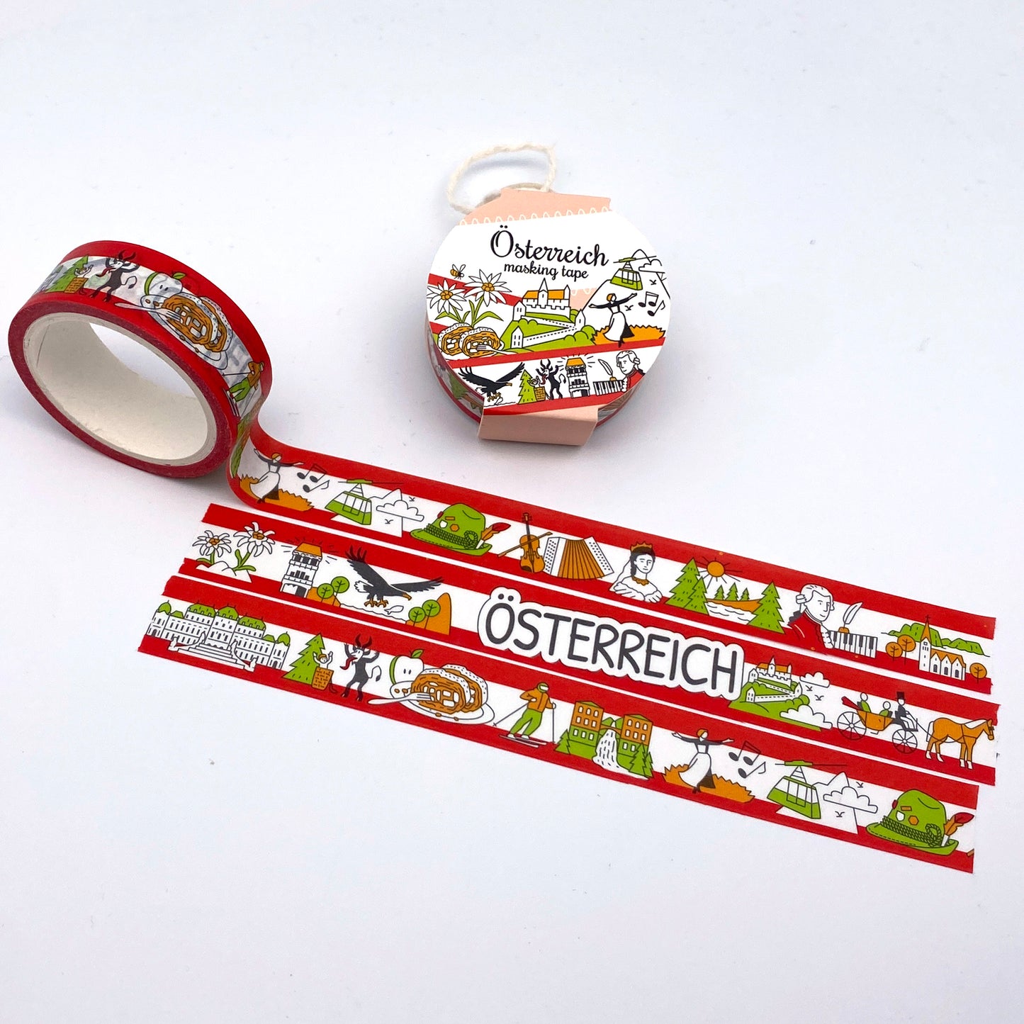 Österreich City Tapes , Washi Tape/Masking Tape 7M x 15mm