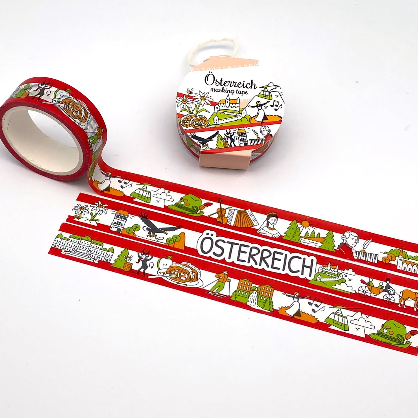 Österreich City Tapes , Washi Tape/Masking Tape 7M x 15mm