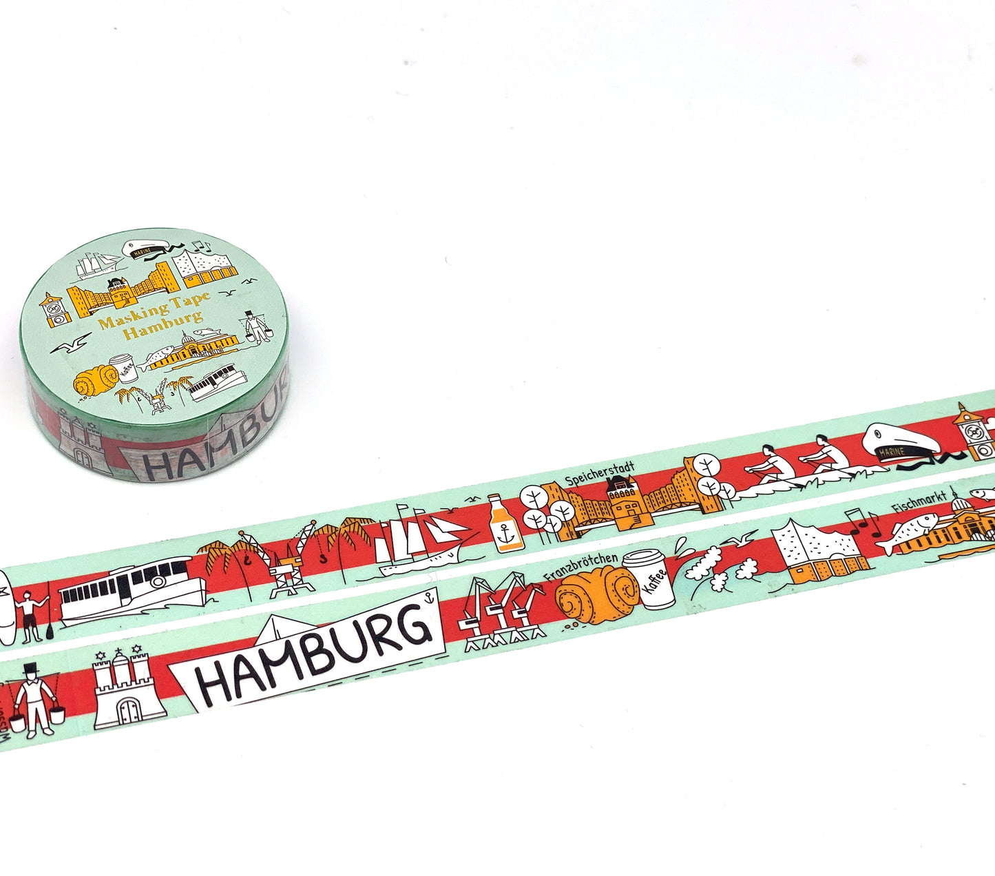 Hamburg,  City Tapes , Washi Tape/Masking Tape 7M x 15mm