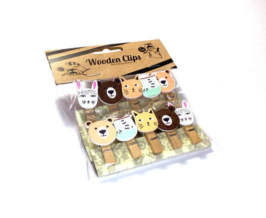 Holzklammern Miniklammern Tiere