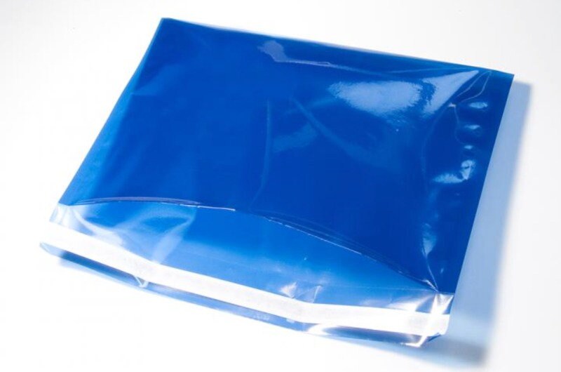 10 Snazzybags – blau, transparent durchscheinend
