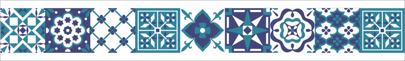Marocco Tile, Washi Tape/Masking Tape schmal