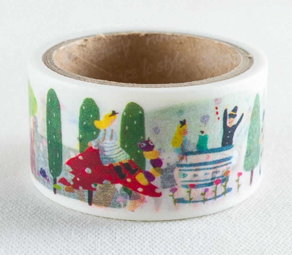 Alices Abenteuer 28mm/7m Washi Tape / Masking ...