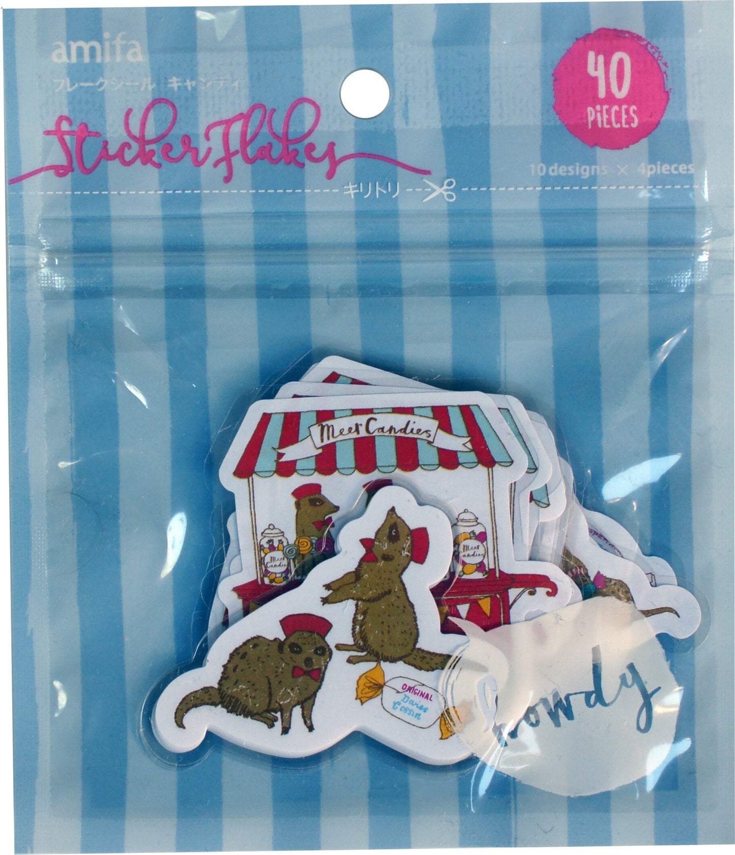 Sweets und Erdmännch" Sticker, Aufkleber