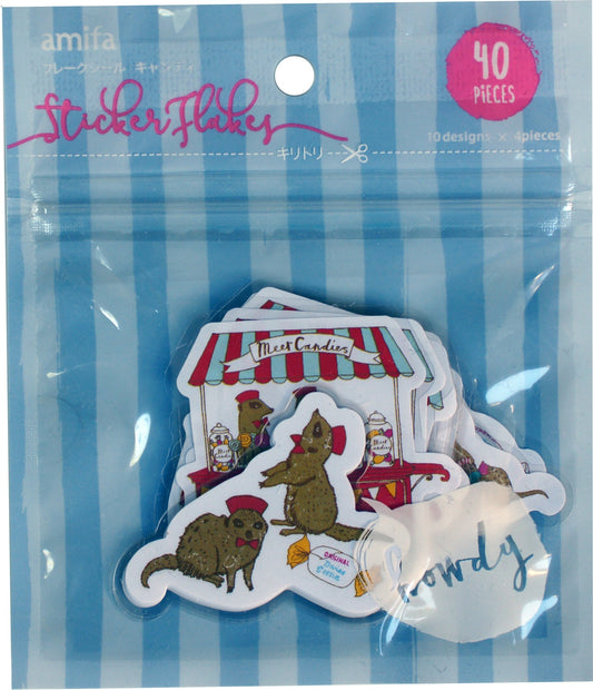 Sweets und Erdmännch" Sticker, Aufkleber