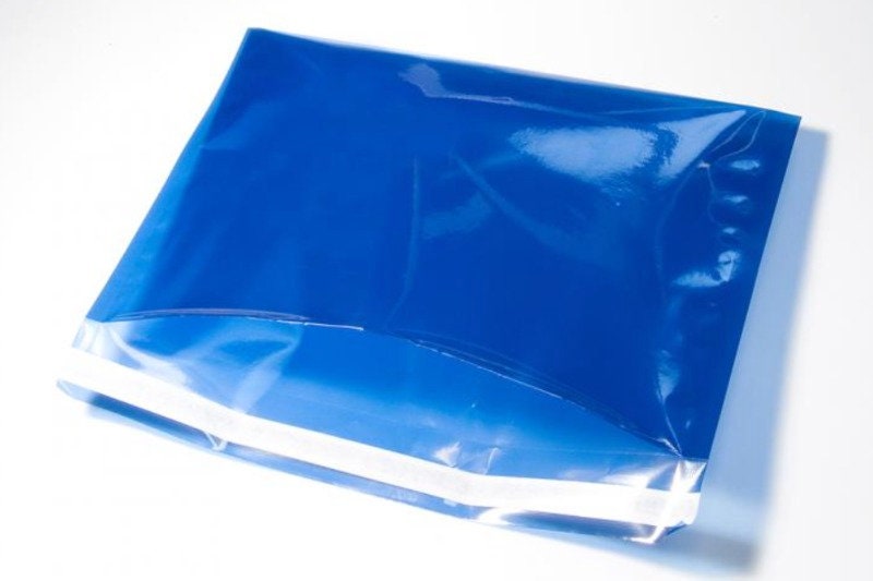 10 Snazzybags – blau, transparent durchscheinend