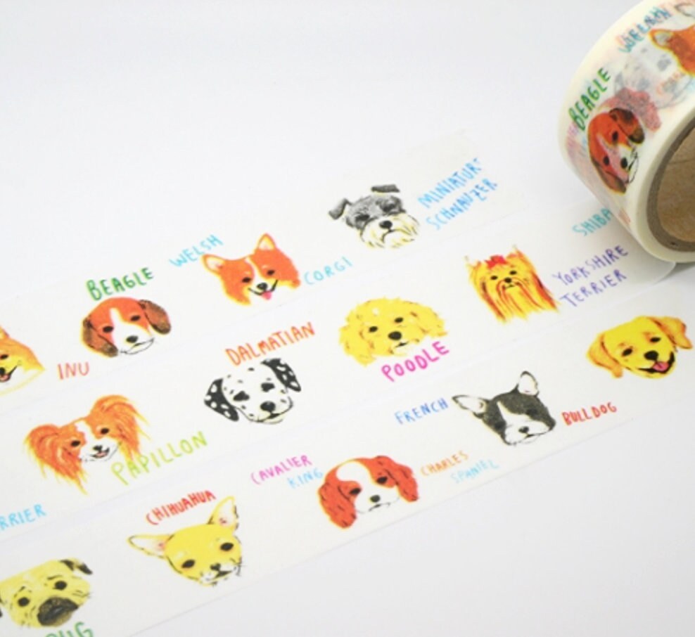 Hundearten 28mm/7m Washi Tape / Masking Tape