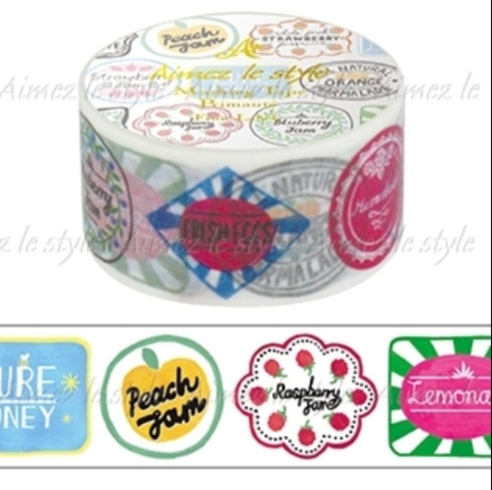 Fruit Labels 28mm/7m Washi Tape / Maskin...