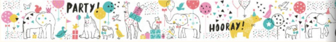 Happy Party, 38mm x 7m, Washi-/Maskingtape