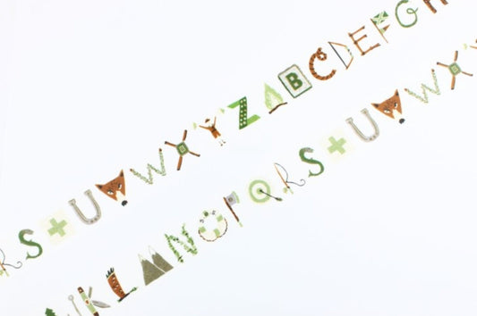 Camping Alphabet - Washi Tape / Masking Tape