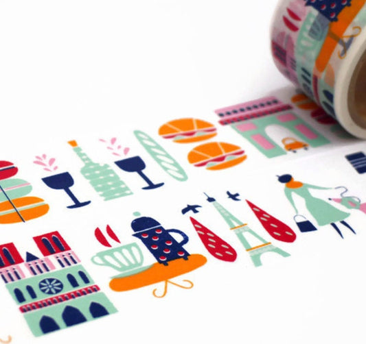 Rue De Paris Paris, 38mm x 7m, Washi-/Maskingtape