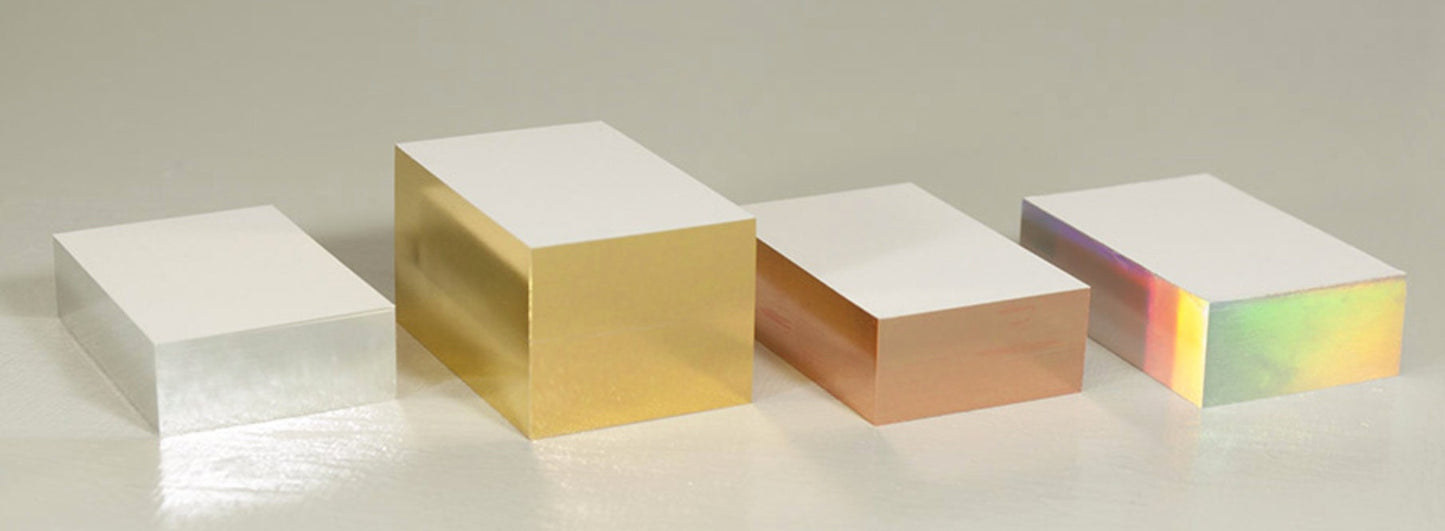 Visitenkarten neutral/Silber Folienschnitt 50 S...