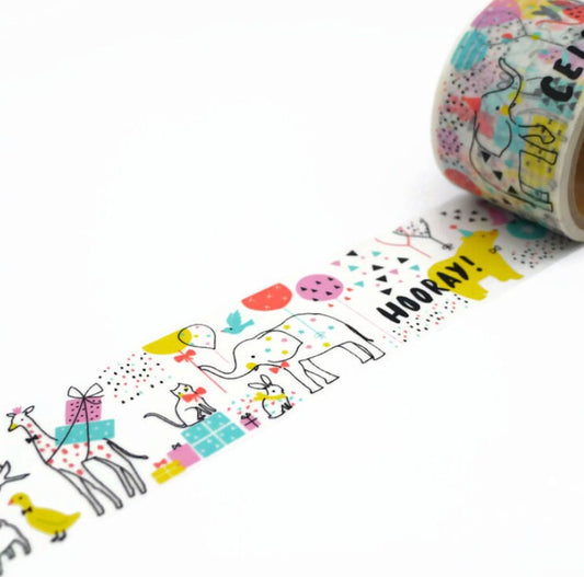 Happy Party, 38mm x 7m, Washi-/Maskingtape
