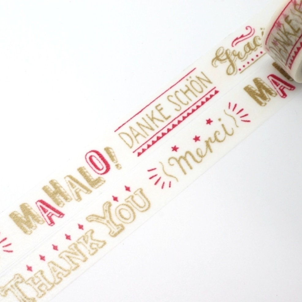 Danke, Washi Tape/Masking Tape 15...