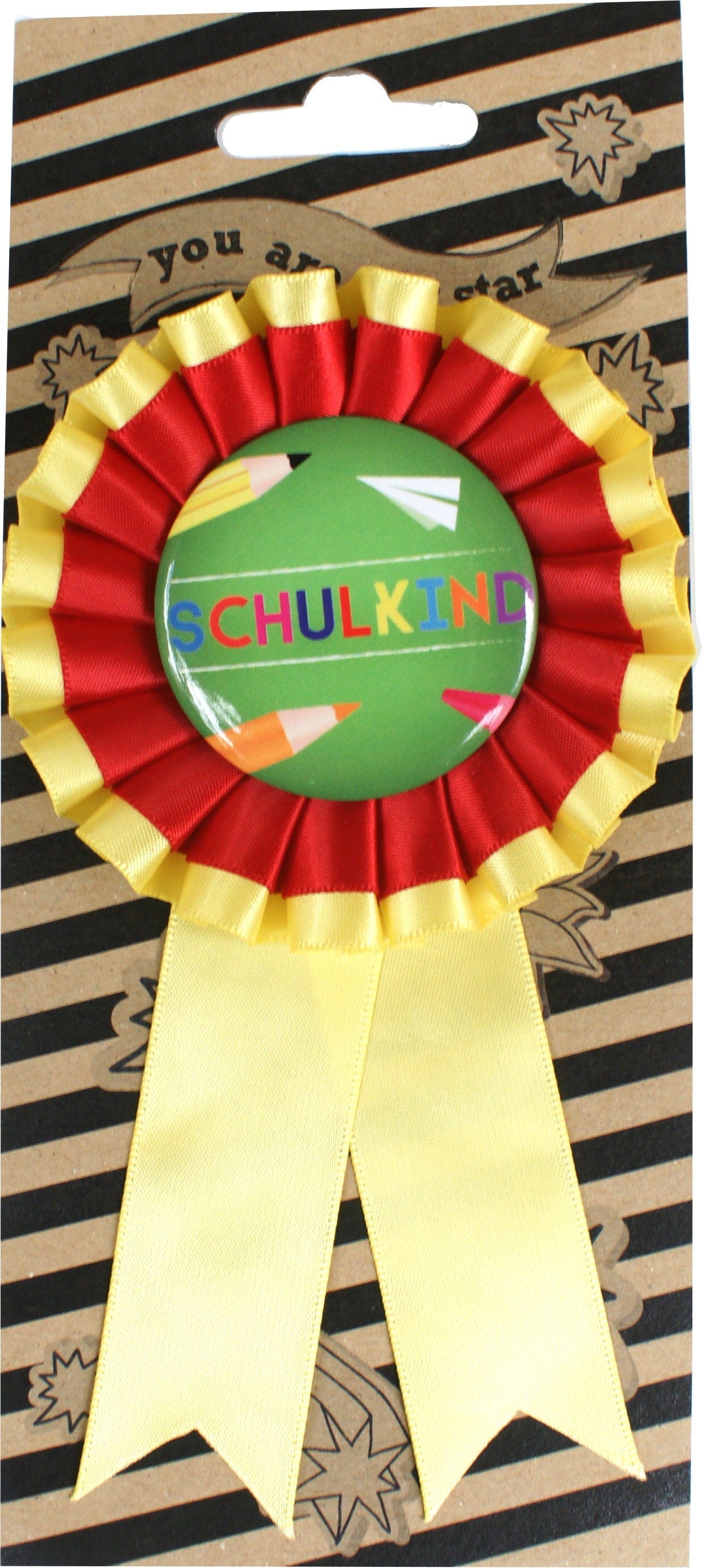 Ribbon Buttons 22 Versionen z.B. Schulkind , Beste Mama , Beste Oma