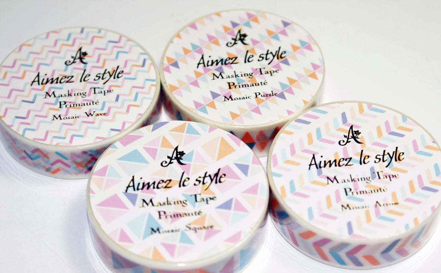 Mosaic "Puzzle" "Wave" "Square" "Arrow"