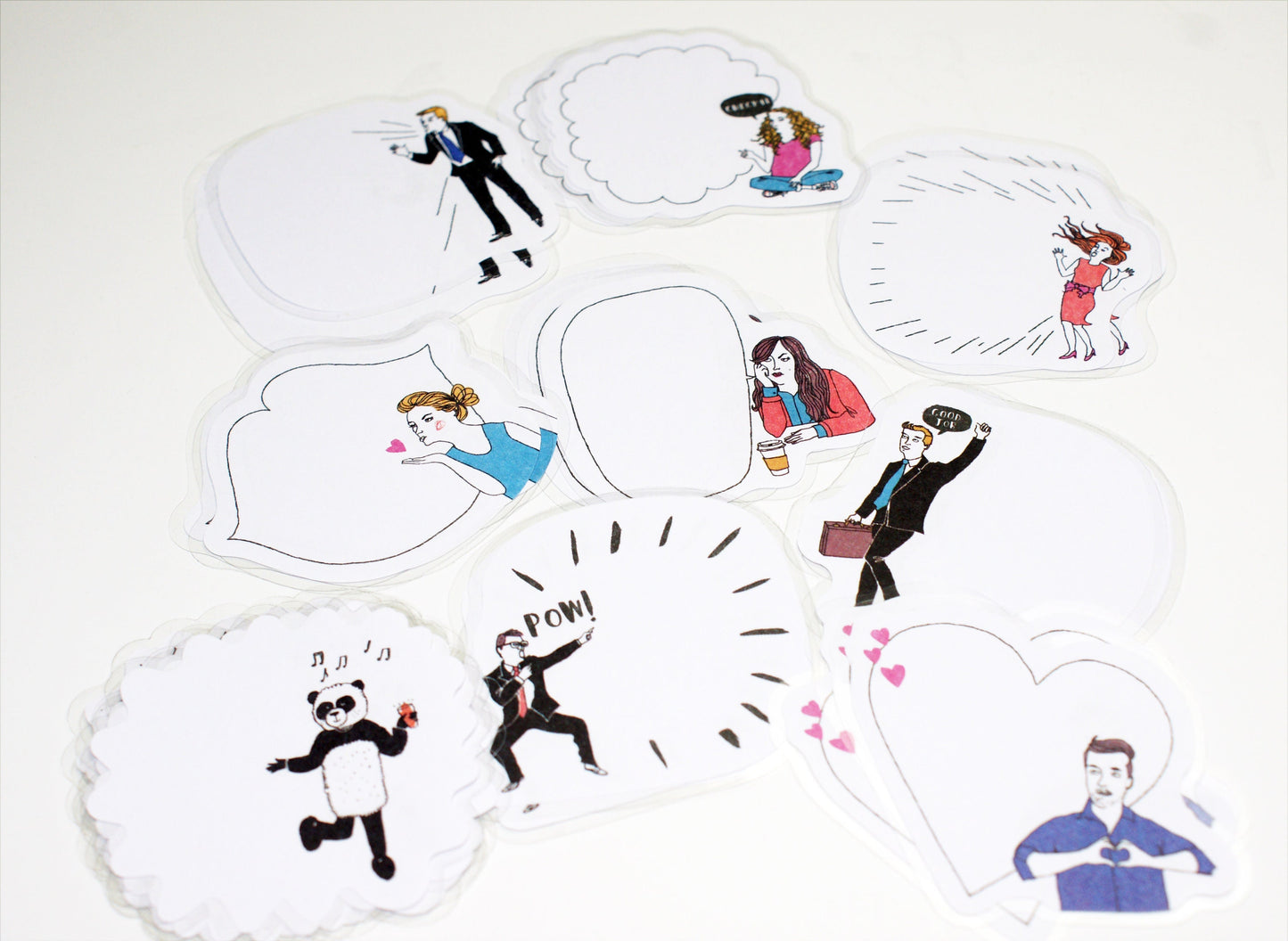 Sprechblasen", Sticker, Aufkleber, Folienapplikation