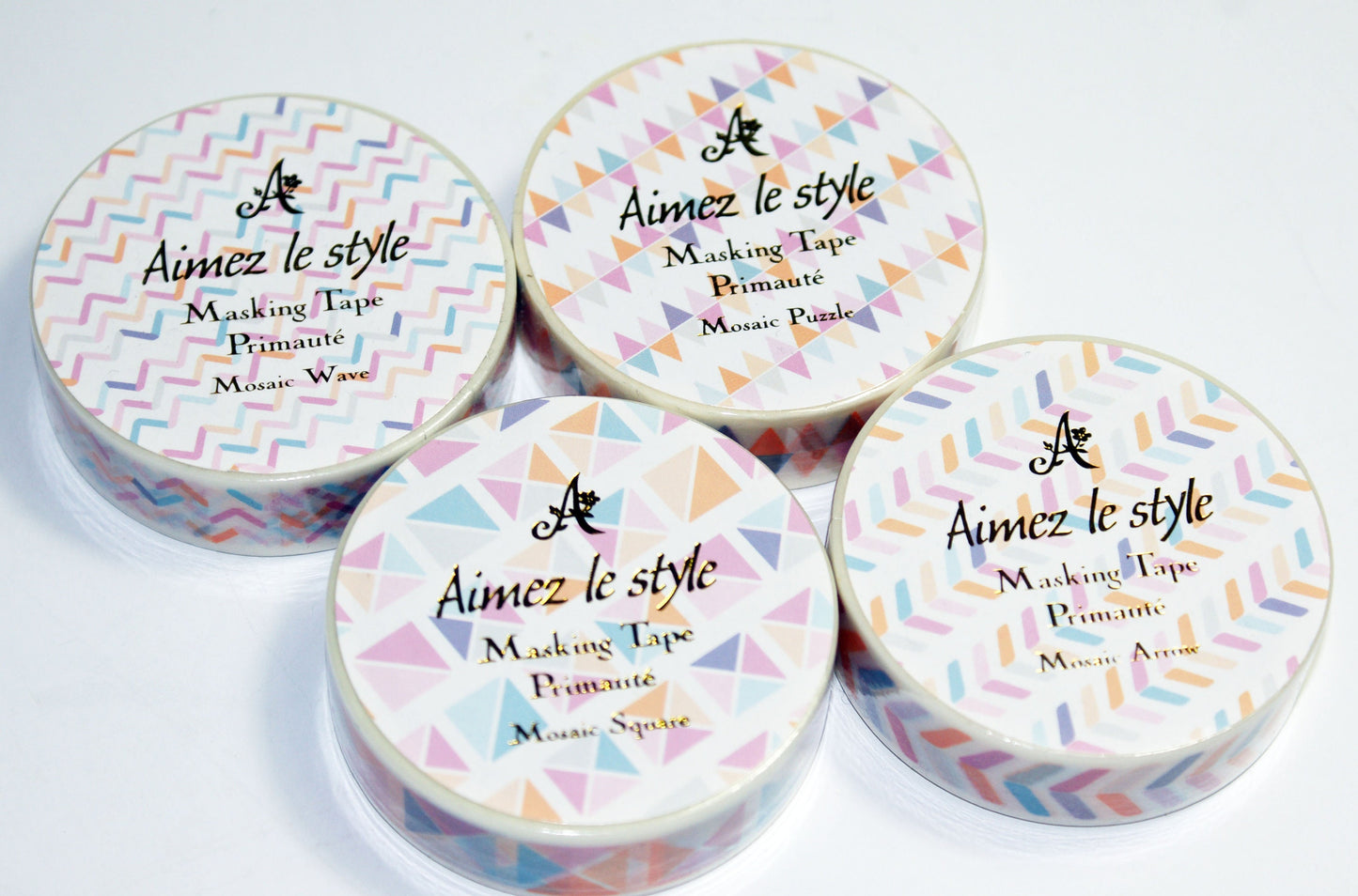 Mosaic "Puzzle" "Wave" "Square" "Arrow"