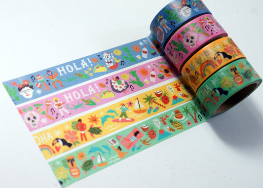 Hawaii Mexico Masking Tapes
