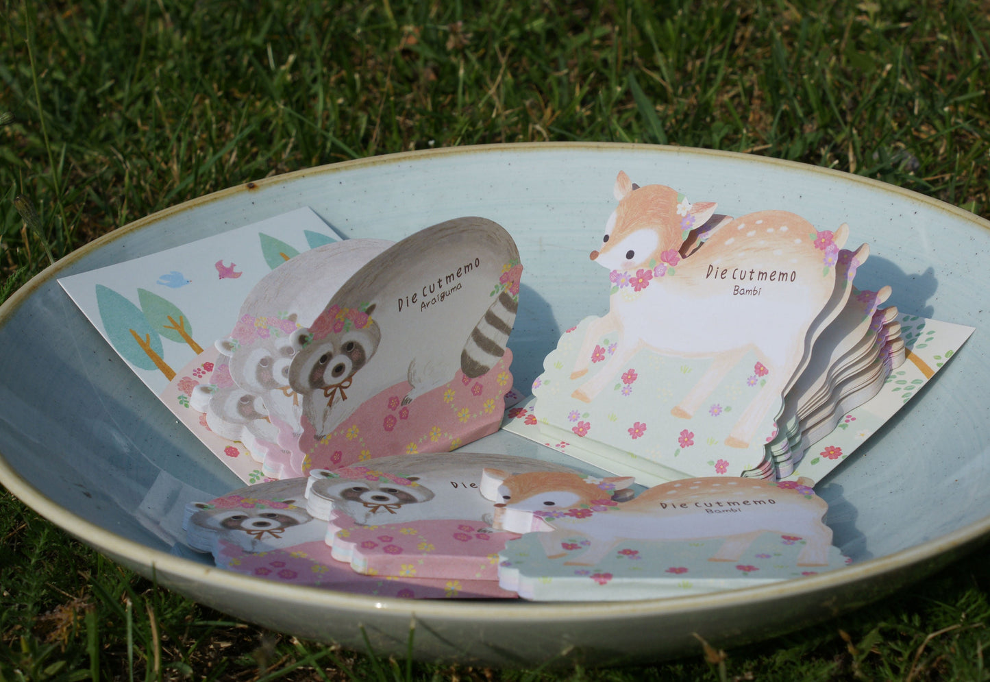 Bambi / Waschbär Notizblock/ Memo pad Raccoon / Bambi Amifa