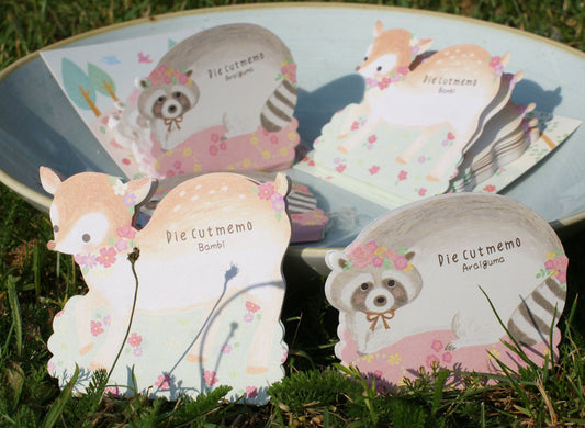 Bambi / Waschbär Notizblock/ Memo pad Raccoon / Bambi Amifa