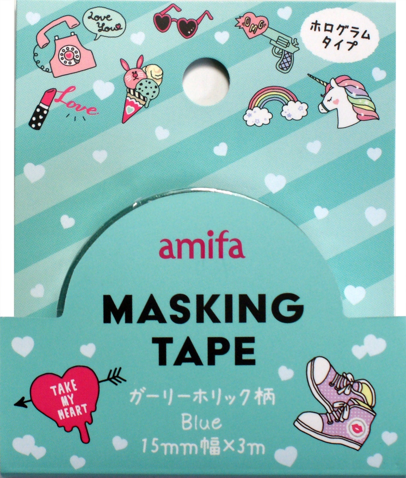 Youth, Washi Tape/Masking Tape foil 15mm x 3 Meter