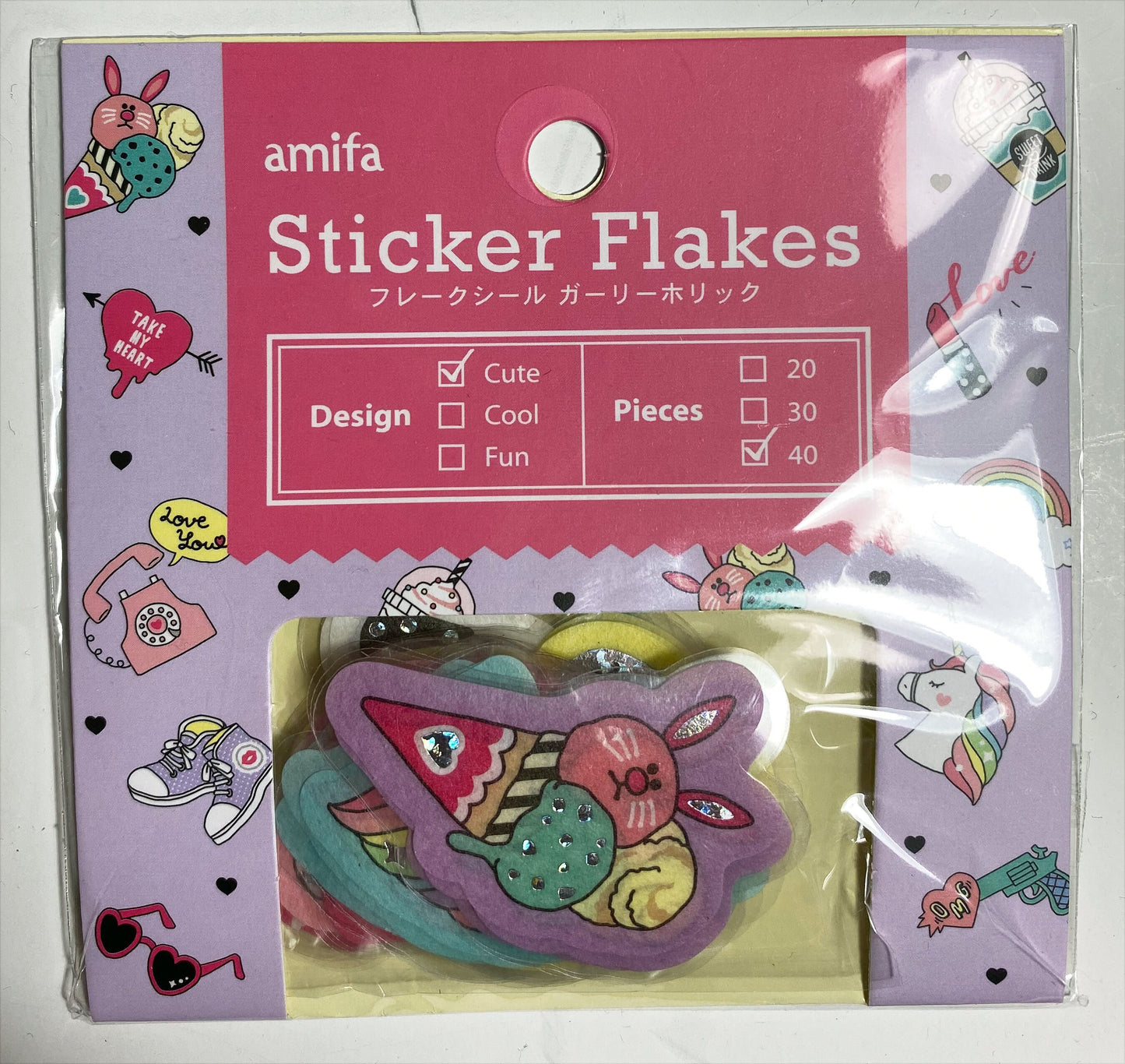 Fun Glitzer, Sticker, Aufkleber