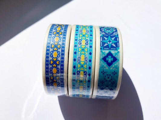 Marocco Tile, Washi Tape/Masking Tape schmal