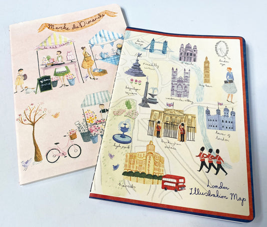 Marche / London Notizheft, Notebook, Heft A5