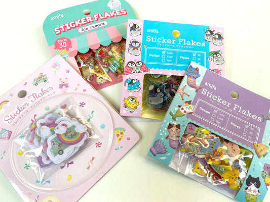 Meerjungkatzen, Eis, Pinguine, Happy , Sticker Aufkleber