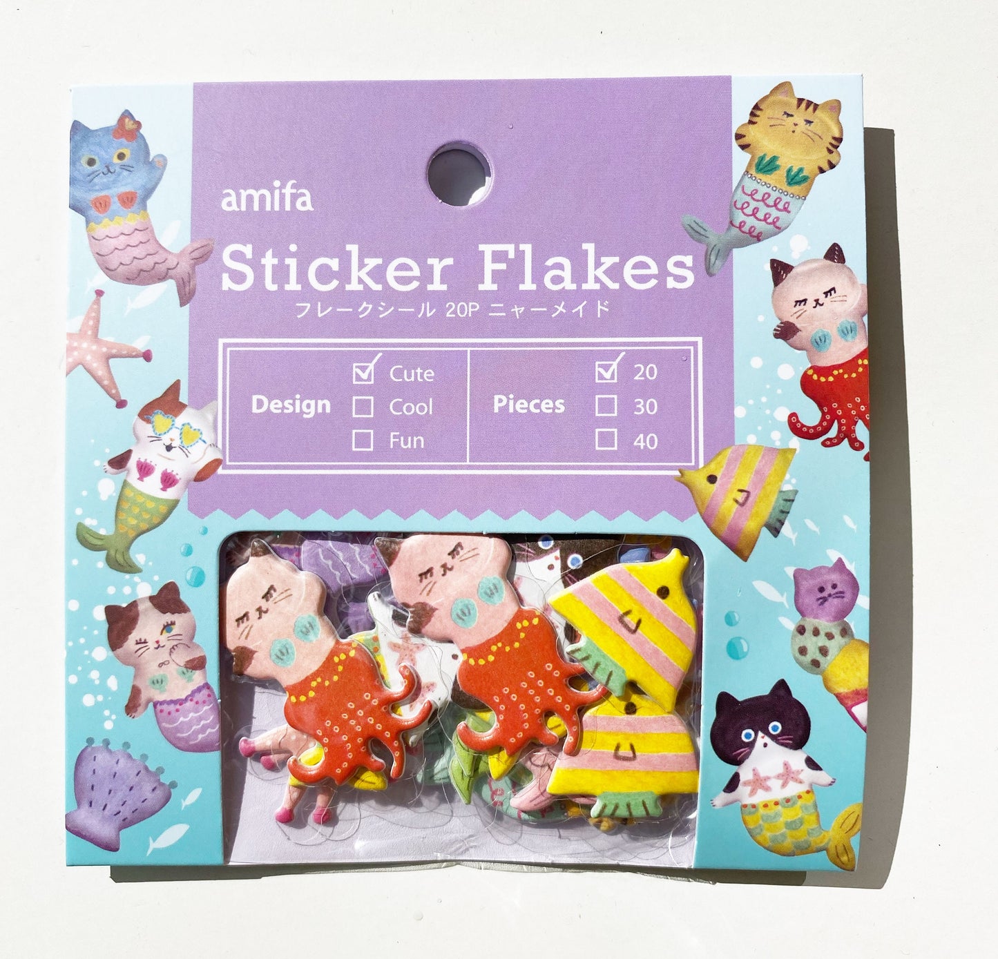 Meerjungkatzen, Eis, Pinguine, Happy , Sticker Aufkleber