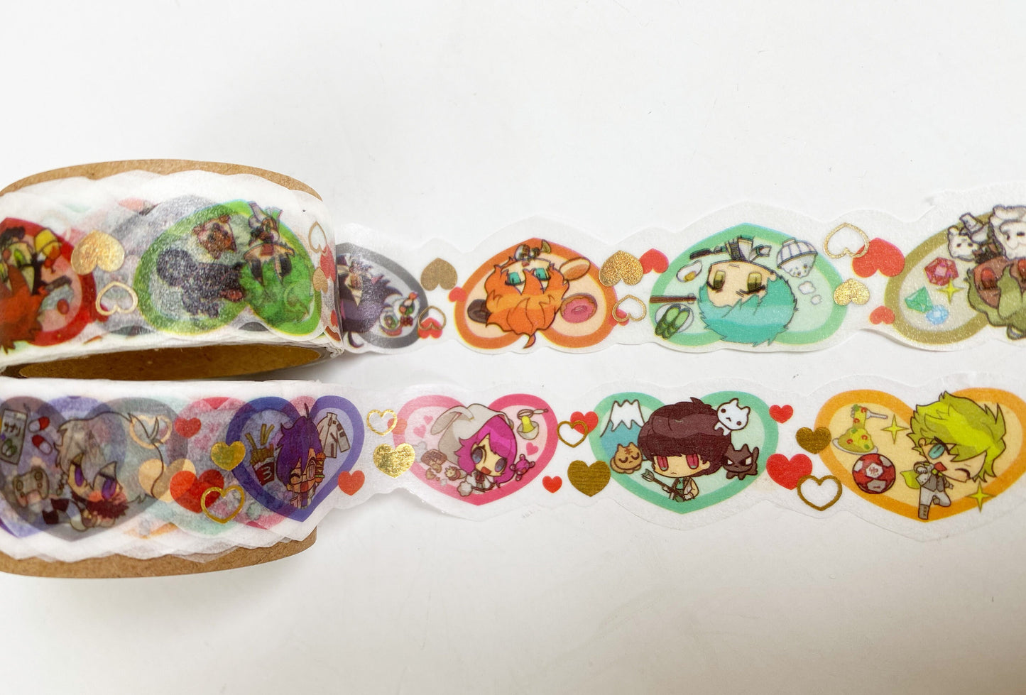 Manga Washi Tape / Masking Tape mit Kontur und Folienapplikation (20mm x2 m)