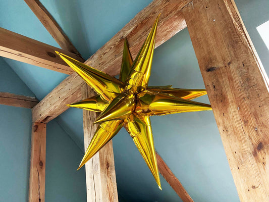 Folienballon Stern XL – Glänzende Weihnachtsdekoration