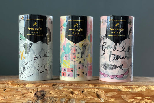 Katze, Eisbär, Happy Party Washi Tape / Masking Tape XL