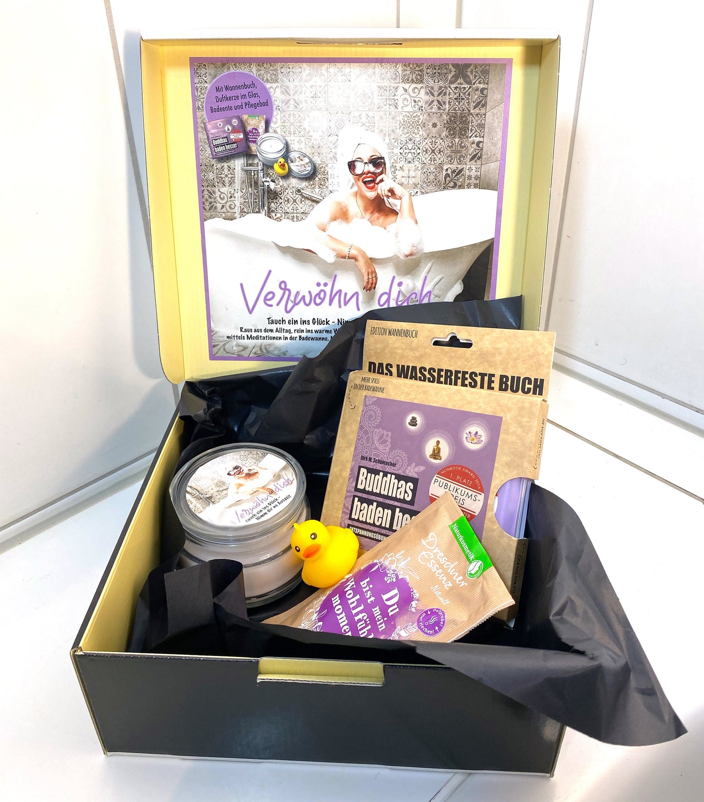 Verwöhn Dich Box – Die Badewannenbox für entspannte Auszeiten